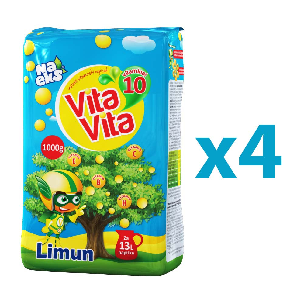 Vita Vita 1000g lemon (transport pack 4x1000g) Vita Vita 1000g lemon (transport pack 4x1000g)